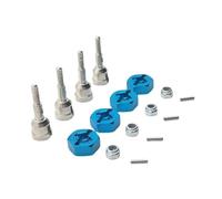 ZenithRide 1/18 RC Auto Auto in metallo Assale Assale Asse con adattatore esadecimale da 12 mm Compatibile con A949 A959 A959-B A969 A979 K929 Modelli Aggiornamento delle parti(Blue)