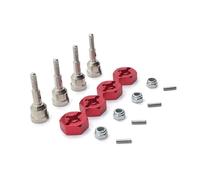 ZenithRide 1/18 RC Auto Auto in metallo Assale Assale Asse con adattatore esadecimale da 12 mm Compatibile con A949 A959 A959-B A969 A979 K929 Modelli Aggiornamento delle parti(Red)