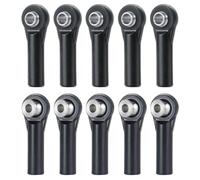 ZenithRide 10pcs M3 Plastic Link Ball Ends Ends Heads Clock-Wise Compatible con 1 a 10 parti di upgrade per auto crawler RC per veicoli a telecomando(Type A 10Pcs)