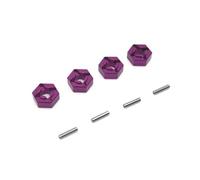 ZenithRide 16101 16102 16103 16104 16106 16201 12 mm Adattatore per esagonale metallico per 1 16 parti di upgrade per auto RC in compatibili con vari 1 16 modelli RC(Purple)
