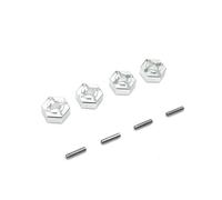 ZenithRide 16101 16102 16103 16104 16106 16201 12 mm Adattatore per esagonale metallico per 1 16 parti di upgrade per auto RC in compatibili con vari 1 16 modelli RC(Silver)