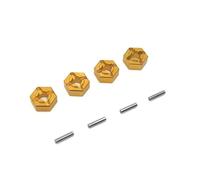 ZenithRide 16101 16102 16103 16104 16106 16201 12 mm Adattatore per esagonale metallico per 1 16 parti di upgrade per auto RC in compatibili con vari 1 16 modelli RC(Yellow)