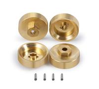 ZenithRide 4pcs 5 mm Ruota in ottone Adattatore esagonale Adattatore Bilancio di peso Compatibile con 1 Modello Auto Crawler RC a 24 Parti di aggiornamento Adatta SCX24