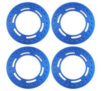 ZenithRide 4pcs da 2,9 pollici di ruote metalliche compatibili con 1 6 RC come SCX6 AXI05000 AXI05001 TRAIL HONCHO UPGRA(D Blue)