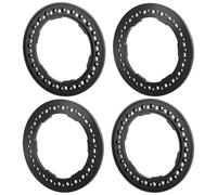 ZenithRide 4pcs da 2,9 pollici di ruote metalliche compatibili con 1 6 RC come SCX6 AXI05000 AXI05001 TRAIL HONCHO UPGRA(A Black)