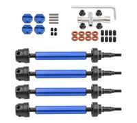 ZenithRide 4pcs Impostazione 'albero in metallo anteriore e posteriore compatibile con 1 10S V2 3S Votecks Sostituzione delle parti di aggiornamento per Auto Auto RC Albero(Blue)