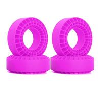 ZenithRide 4pcs pneumatici per ruote in gomma da 1,9 pollici con inserto in schiuma compatibile con 1 10 RC Crawler come TF2 Gen8 e modelli simili(Purple)