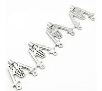 ZenithRide 4pcs Surmo Shock Stupt Set per 1 10 RC Crawler Auto anteriore Schermo posteriore Tower Calboni compatibili con vari modelli Crawler(Silver)