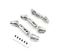 ZenithRide C14 C24 D12 B14 B24 B16 B36 MN MN98 MN99S Albero di trasmissione di trasmissione in metallo Compatibile con 4x4 6x6 4WD 6WD CARS RC Parti di sostituzione per vari modelli(6x6 Silver)