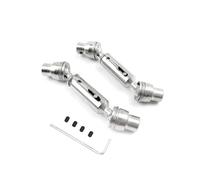 ZenithRide C14 C24 D12 B14 B24 B16 B36 MN MN98 MN99S Albero di trasmissione di trasmissione in metallo Compatibile con 4x4 6x6 4WD 6WD CARS RC Parti di sostituzione per vari modelli(4x4 Silver)