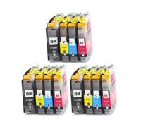 ZenithRide Cartuccia d'inchiostro LC123 compatibile con MFC J245 MFC J650DW J6720DW J6520DW DCP J4110DW J132W J152W J552DW J752DW J172W(3set)