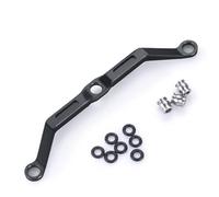 ZenithRide Collegamento a collegamento sterzo a bordo in ottone in alluminio parte di aggiornamento compatibile con 1 modello di auto crawler rc a 18 adatta a in stile road veicolo(Black)