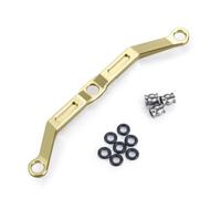 ZenithRide Collegamento a collegamento sterzo a bordo in ottone in alluminio parte di aggiornamento compatibile con 1 modello di auto crawler rc a 18 adatta a in stile road veicolo(Gold(Brass))