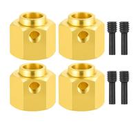 ZenithRide HOUS ruota da 12 mm Adattatore esteso esteso 5/8/9/10/11/12/10/20 mm Ottone pesante per parti di auto crawler RC in 1/10 compatibili con modelli in stile TRX 6(10mm)