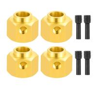 ZenithRide HOUS ruota da 12 mm Adattatore esteso esteso 5/8/9/10/11/12/10/20 mm Ottone pesante per parti di auto crawler RC in 1/10 compatibili con modelli in stile TRX 6(9mm)