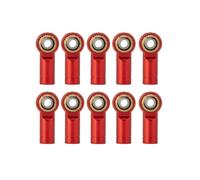 ZenithRide M3 Alluminio CCW collegamento a biergoletta giuntura End della testa compatibile con modelli di auto crawler RC in 1/10 come CC01(Red 10Pcs)