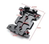 ZenithRide Piastra di base del cambio in metallo Plate centrale superiore Collegamento Centro Montaggio Compatibile con modelli di auto RC in 1/10 simili ai primi III(Chassis Base Plate)