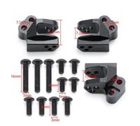 ZenithRide Piastra di base del cambio in metallo Plate centrale superiore Collegamento Centro Montaggio Compatibile con modelli di auto RC in 1/10 simili ai primi III(Upper Link Mounts)