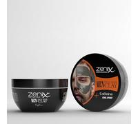 Zenix Men Face Mask Clay Caffeina, 350 g, maschera viso con argilla, trattamento viso con cioccolato rinfrescante, cura del viso per uomini, contro brufoli, punti neri e impurità
