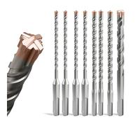 ZENIX Set di punte SDS Plus, 8 pezzi, Ø 5 - 12 × 160 mm, 4 tagli, in acciaio 40 CR, qualità professionale