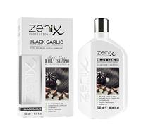 Zenix Shampoo professionale all'aglio nero, 250 ml, shampoo anticaduta con estratto d'aglio e complesso aminoacidi, rafforza le radici dei capelli e la crescita dei capelli, per uomo e donna, senza