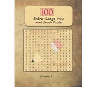 Zenkat Publishing 100 Extra-Large Print Word Search Puzzles (Tascabile)
