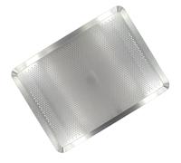 Zenker 1540350 - Teglia forata in alluminio, piano cottura, piano forato, alluminio, 40 x 30 x 1,5 cm, colore: Grigio