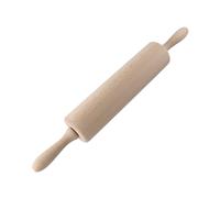 Zenker 31540 Mattarello in legno, mattarello con manici per impastare e stendere