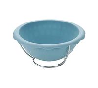 Zenker 43937 - Stampo a mezza sfera per pallone da calcio, stampo per torta a mezza sfera, stampo per abito da principessa, silicone, blu, 18 x 9 cm