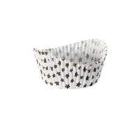 Zenker 43951 - Set di 50 stampi per muffin in carta, motivo: stella nera, stampo per muffin, stampo per muffin, carta, muffin, carta, 6,5 x 5,4 x 3,5 cm, 50 pezzi