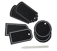 Zenker 44989.0 Set da 6 Targhette Nere con Penna, Carta, Nero, 17x11x0.6 cm