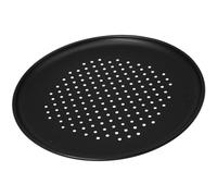 Zenker Stampo per Pizza Forato Ø32 cm Linea Black Metallic, Ideale per Pizza e Pizza surgelata.