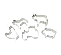 Zenker 7714 Stampini per Biscotti, Tagliabiscotti, Forme per Biscotti, Acciaio 1810