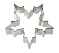 Zenker 7780 Stampino a Forma di Fiocco di Neve, in Latta stagnata, Argentato, 7,1 x 7,5 x 1,7 cm