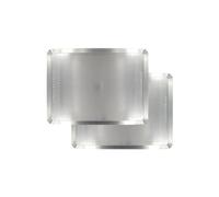 Zenker 9931750 - Set di 2 piastre per pasticceria perforate, in alluminio, 40 x 30 x 1,5 cm, colore: Grigio