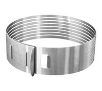 ANELLO GUIDA AFFETTATORTE REGOLABILE CM 26-28 H IN ACCIAIO INOX A 8 RIPIANI