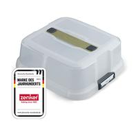 Zenker Bake, Click & Go Cappa quadrata - 30 x 30 x 11,5 cm - Coperchio adatto per stampi da torta per il trasporto diretto - Copertura universale per 3 diversi stampi da forno