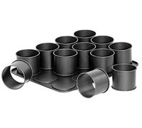 Zenker Black Metallic 12 Stampi Coppapasta per Forno, Acciaio, Nero - NUOVO