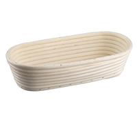 Zenker Cestino di lievitazione allungato 30 cm - Cestino di lievitazione in rattan naturale per pane fatto in casa - Fornisce ossigeno all'impasto per pane sciolto e arioso