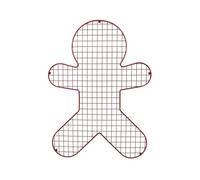 Zenker Gratella Ginger Bread Man in acciaio, colore rosso, per raffreddare e decorare 40x30,5 cm