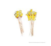 Zenker Meets Haribo Party Picker - Set di 24 spiedini per finger food, snack o formaggio, spiedini da cocktail in design Haribo, orso dorato, giallo/marrone