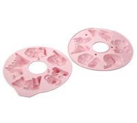 Zenker Stampo in Silicone 3D a Forma di Animali, Rosa, Diametro ca. 21 cm