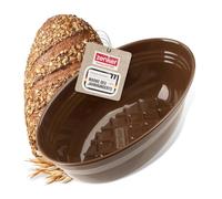 Zenker Stampo per pane "Your Brot!" smaltato, marrone, 2000 ml, 265 x 165 x 92 mm, resistente al calore fino a +400 °C, lavabile in lavastoviglie