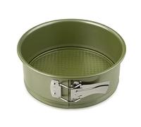 Zenker Stampo Tortiera Apribile a 1 Fondo con Cerniera Ø20 cm, in Acciaio Carbon Steel Rivestimento Antiaderente in Cera di Carnauba, Colore Verde Oliva, Linea Green Vision