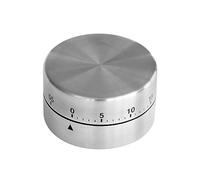 Zenker Sveglia a breve termine, pasticceria cilindrica, diametro 65 mm, sveglia da cucina in acciaio inossidabile di alta qualità, timer con base magnetica, sveglia regolabile fino a 60 minuti, pratico timer, colore: argento