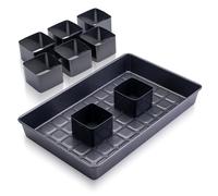 Zenker Teglia da forno con numeri e lettere - Set da 9 pezzi per dolci creativi, rivestimento senza PFAS, resistenza al calore +230 °C