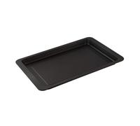 Zenker Teglia Piastra per Pizza e Biscotti 42 x 29 x 2,5 cm, in Acciaio Carbon Steel con Rivestimento Antiaderente (colore: nero), quantità: 1 pezzo, Linea Black Metallic