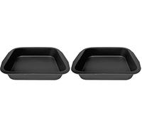 Zenker teglia quadrata Black Metallic ideale per brownies e lasagne (Confezione da 2)