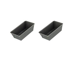 Zenker Tortiera rettangolare in acciaio per pasticceria e brioche, 20 cm, 2 pezzi
