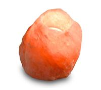 Zen'Light - Portacandele in cristallo di sale himalayano rock, 1 kg, cristallo di sale dell'Himalaya naturale, intagliato a mano, portacandele in materiale naturale di qualità, forma